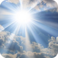 image of sun in sky. 